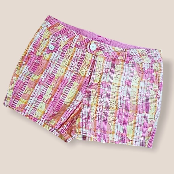 JUSTICE Floral Shorts Sz 12 Reg - Picture 1 of 10